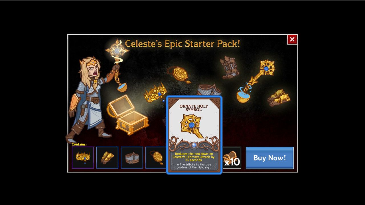 Idle Champions of the Forgotten Realms - Celeste's Starter Pack Steam Key GLOBAL   - Codename Entertainment Inc. [Email/Instant Delivery]