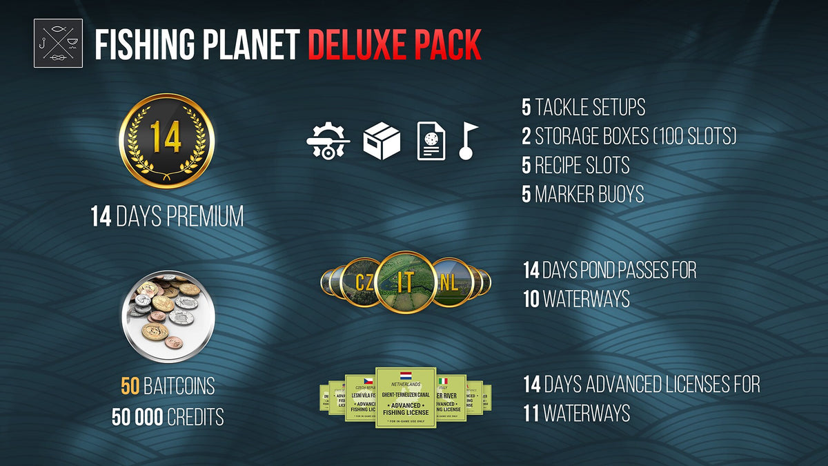 Fishing Planet: Deluxe Pack (PC) - Steam Gift - GLOBAL   - Fishing Planet LLC [Email/Instant Delivery]