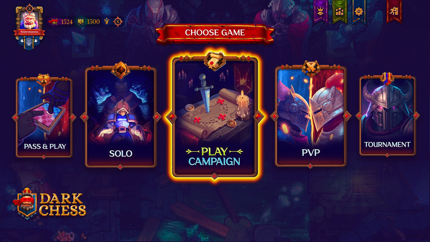 Dark Chess (PC) - Steam Key - GLOBAL   - Tall Troll Games [Email/Instant Delivery]