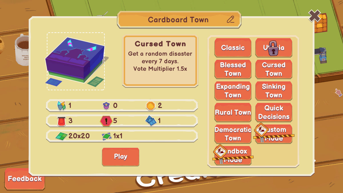 Cardboard Town PC Steam CD Key  REGION FREE Rogue Duck Interactive - [Email/Instant Delivery]