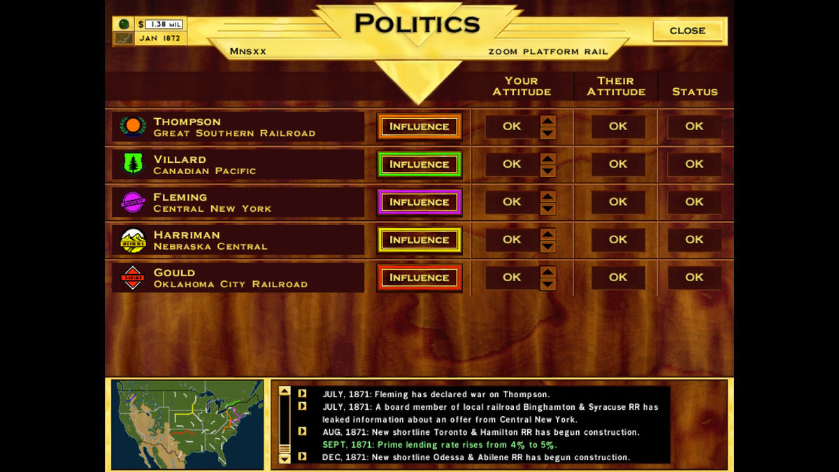 Rails Across America Steam CD Key  REGION FREE Strategy First - [Email/Instant Delivery]