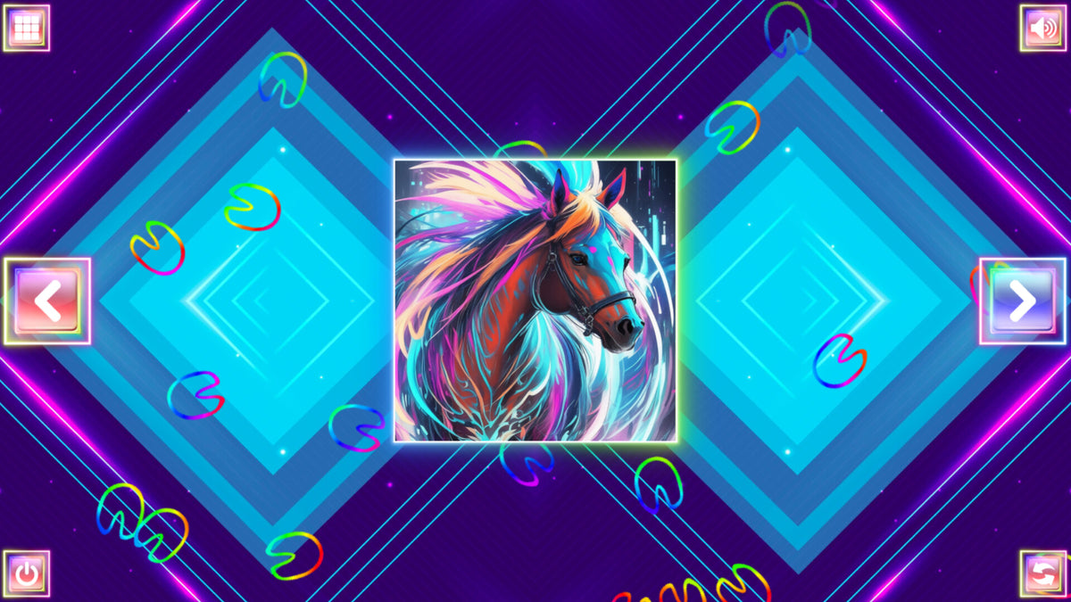 Neon Fantasy: Horses Steam CD Key  REGION FREE Quantum Quiver Games - [Email/Instant Delivery]