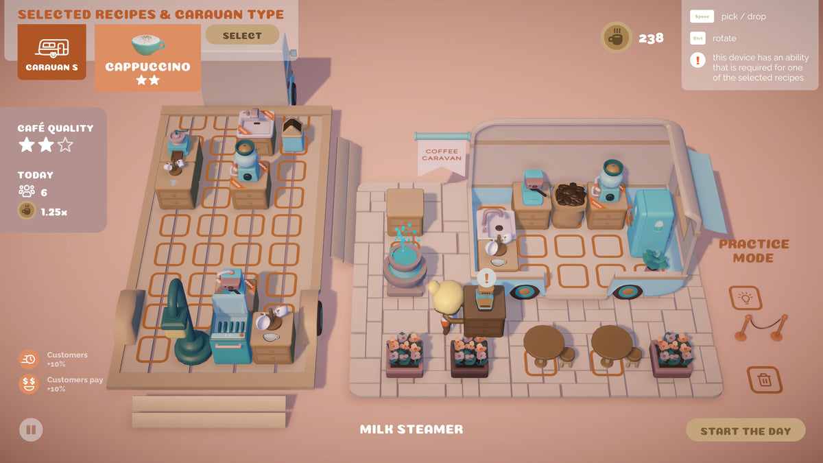 Coffee Caravan PC Steam Account  REGION FREE Broccoli Games - [Email/Instant Delivery]