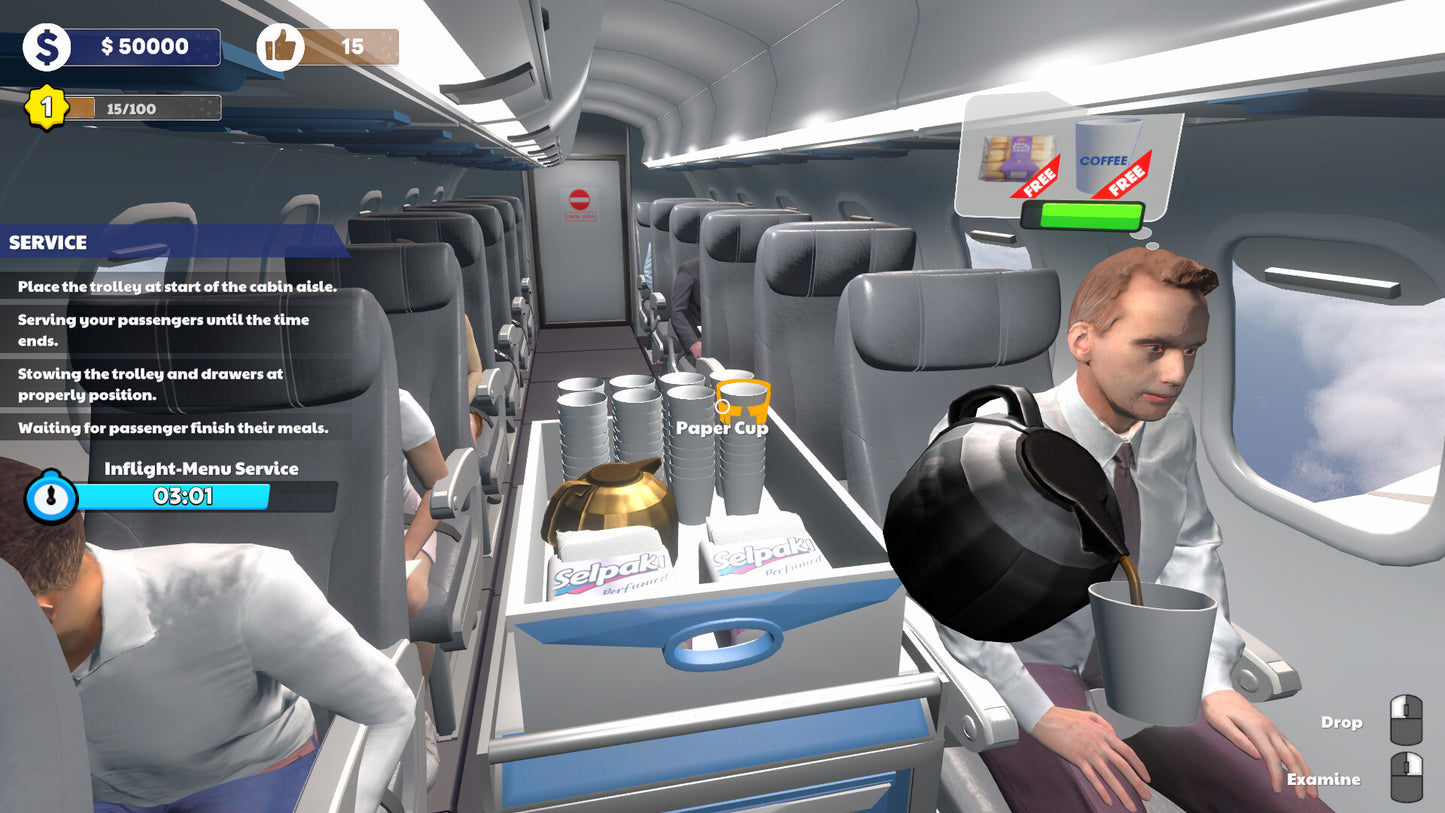 Cabin Crew Life Simulator PC Steam Account  REGION FREE  [Email/Instant Delivery]