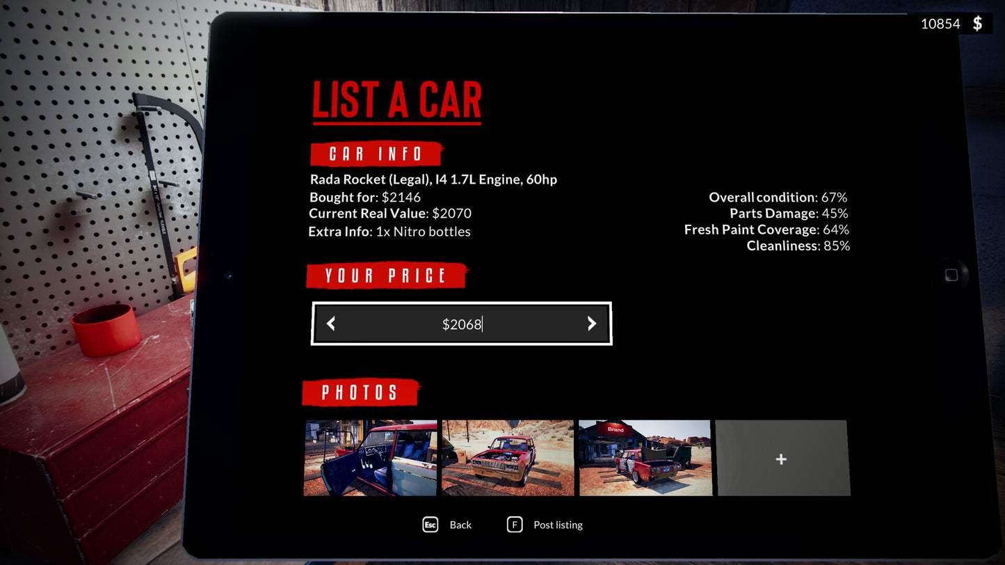 Used Cars Simulator PC Steam CD Key  REGION FREE PlayWay S.A. - [Email/Instant Delivery]