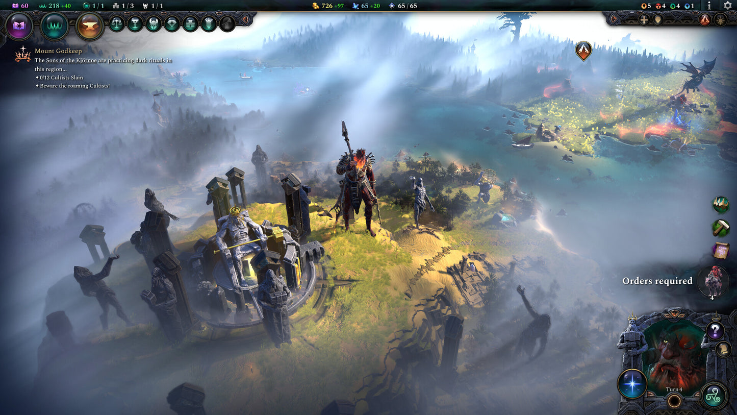 Age of Wonders 4 - Giant Kings DLC PC Steam CD Key  REGION FREE Paradox Interactive - [Email/Instant Delivery]