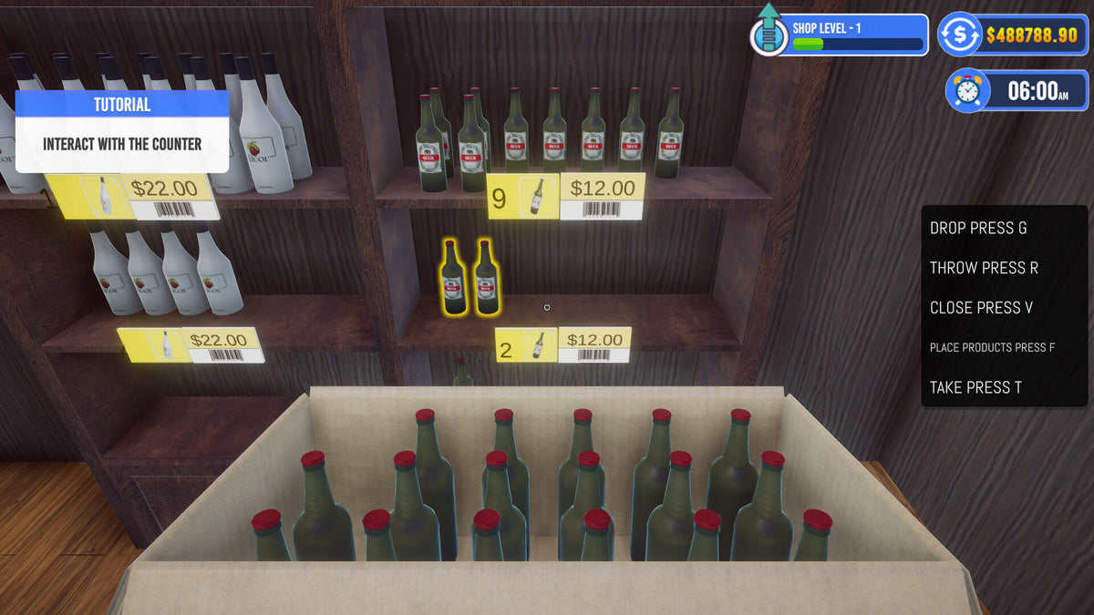 Liquor And Wine Shop Simulator PC Steam CD Key  REGION FREE Mascot Bro Studio - [Email/Instant Delivery]
