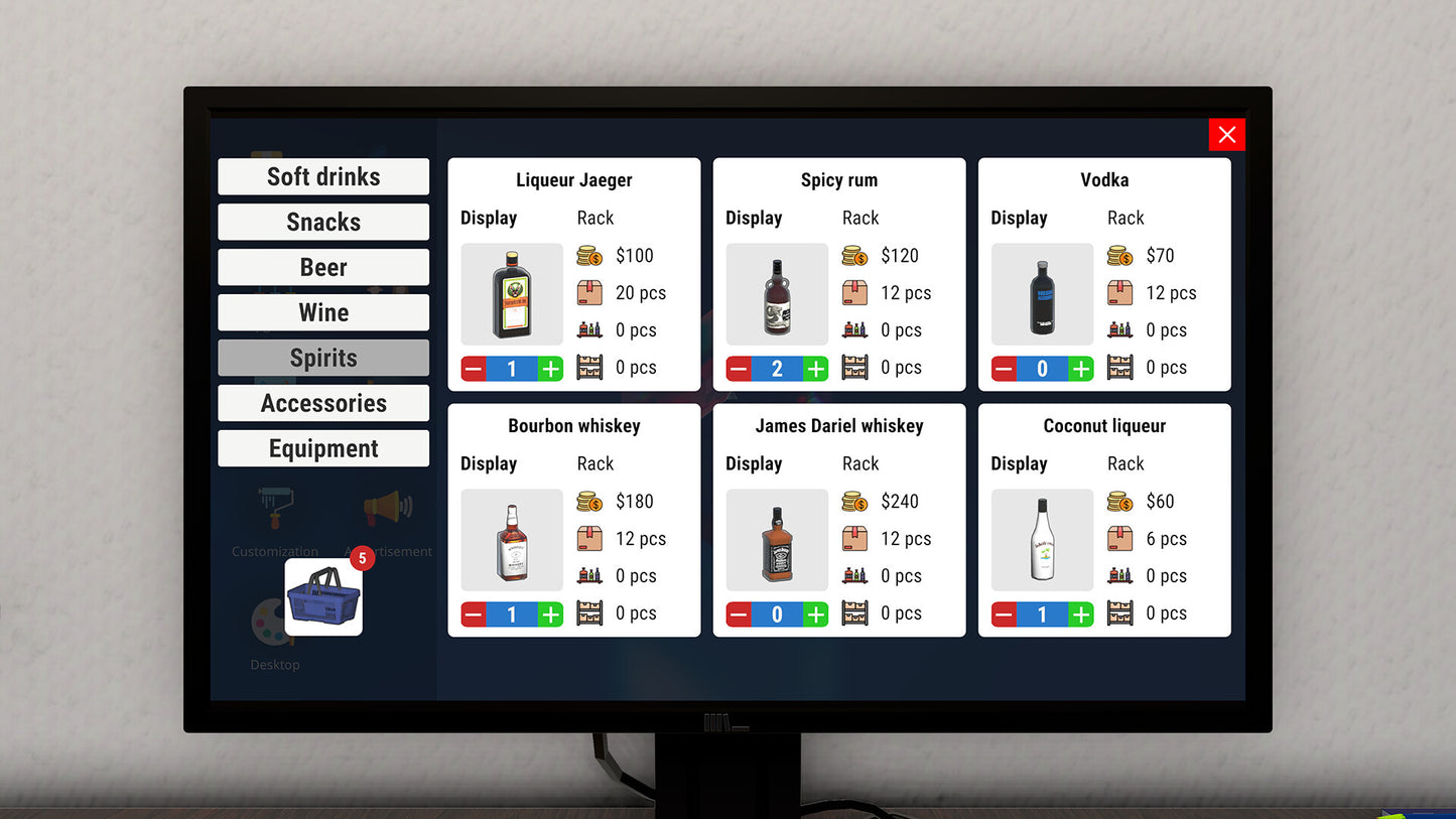 Liquor Store Simulator PC Steam Account  REGION FREE PlayWay S.A. - [Email/Instant Delivery]