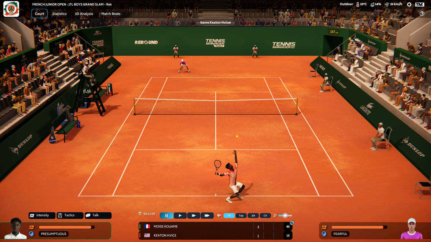 Tennis Manager 25 PC Steam CD Key  REGION FREE Rebound CG. - [Email/Instant Delivery]