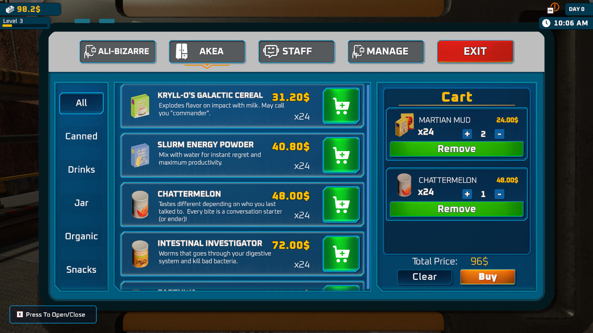 Alien Market Simulator PC Steam CD Key  REGION FREE  [Email/Instant Delivery]
