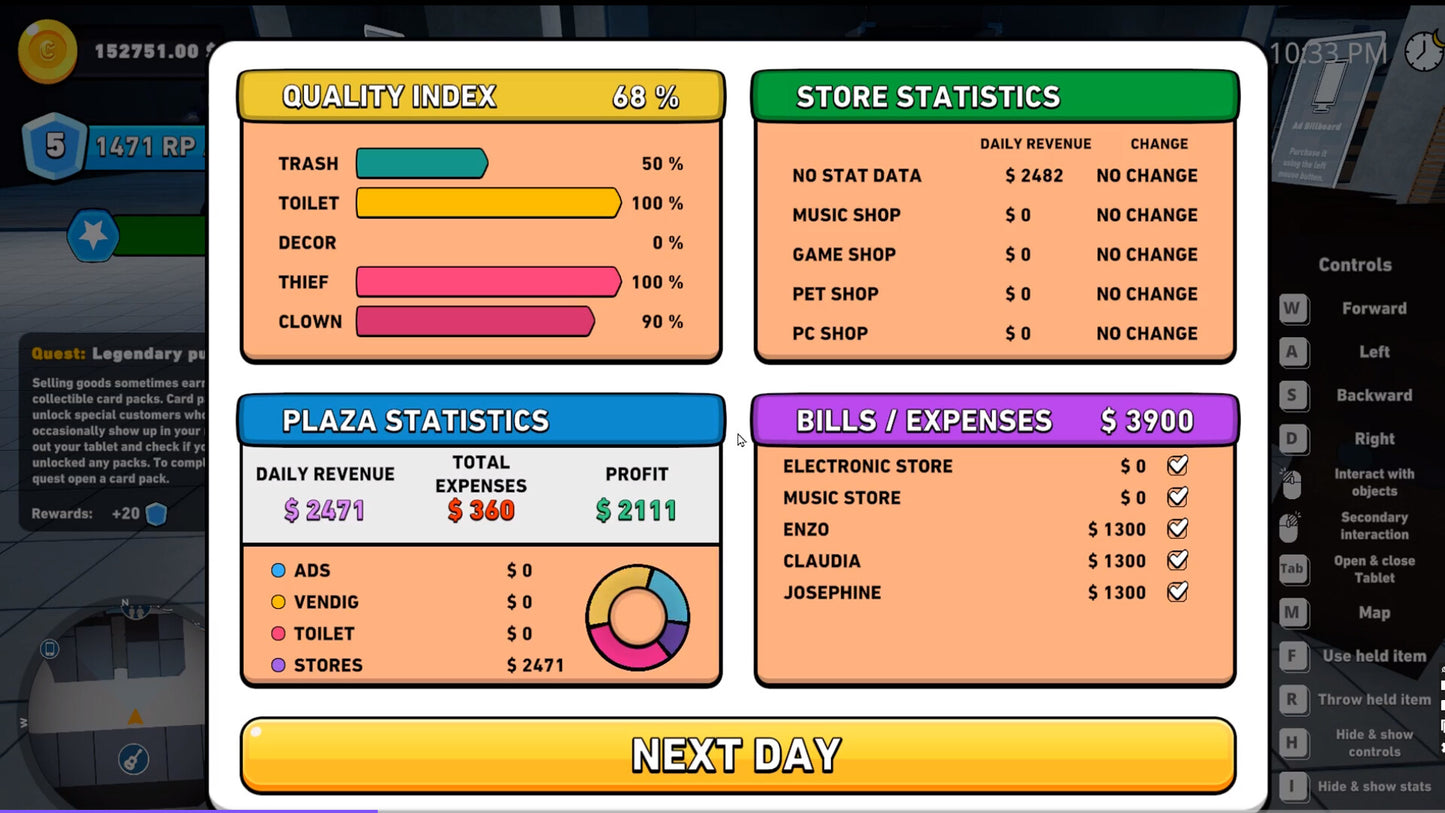 MALL MANAGER SIMULATOR PC Steam CD Key  REGION FREE PlayWay S.A. - [Email/Instant Delivery]