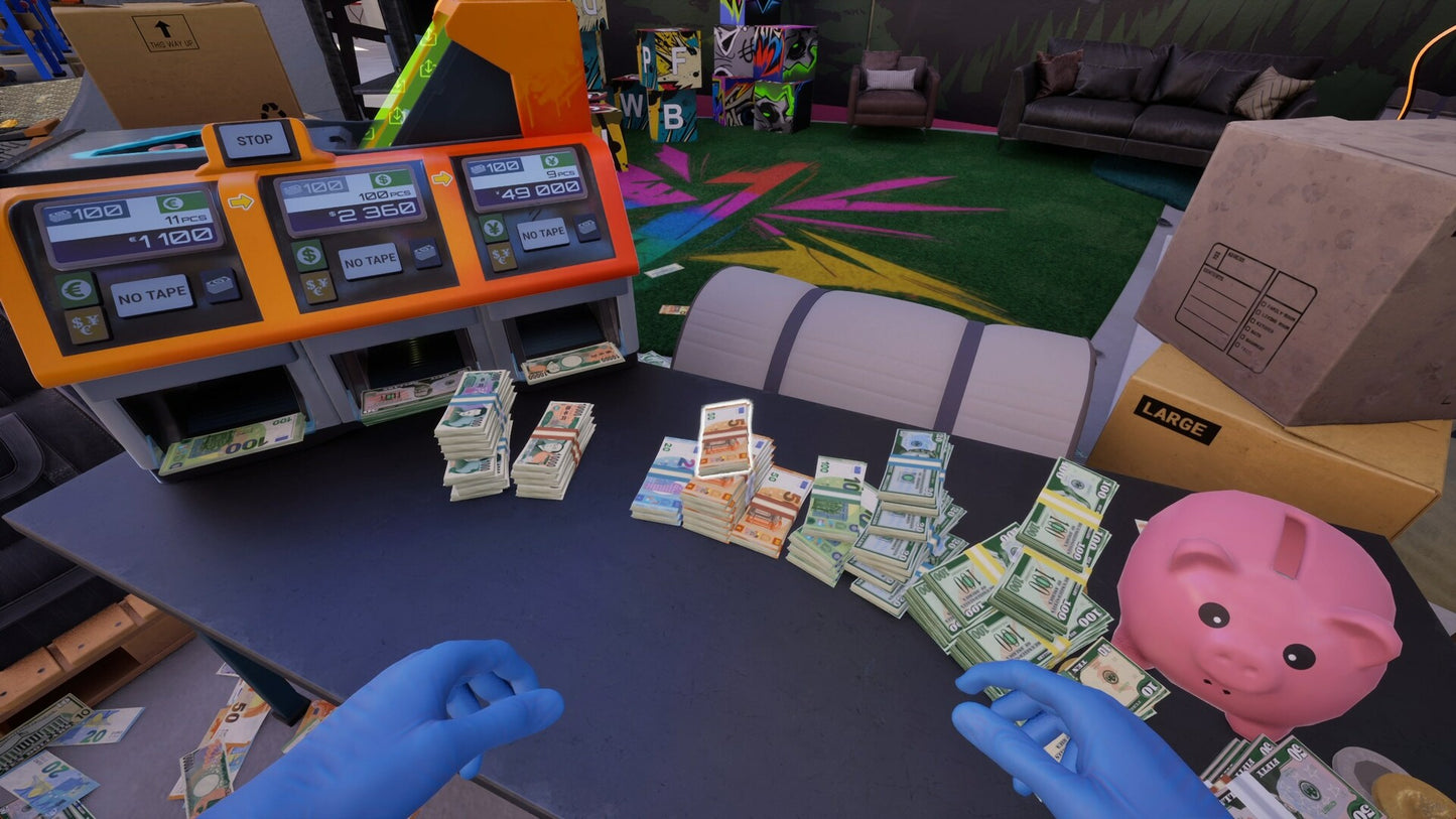 Cash Cleaner Simulator PC Steam Altergift  REGION FREE Forklift Interactive - [Email/Instant Delivery]