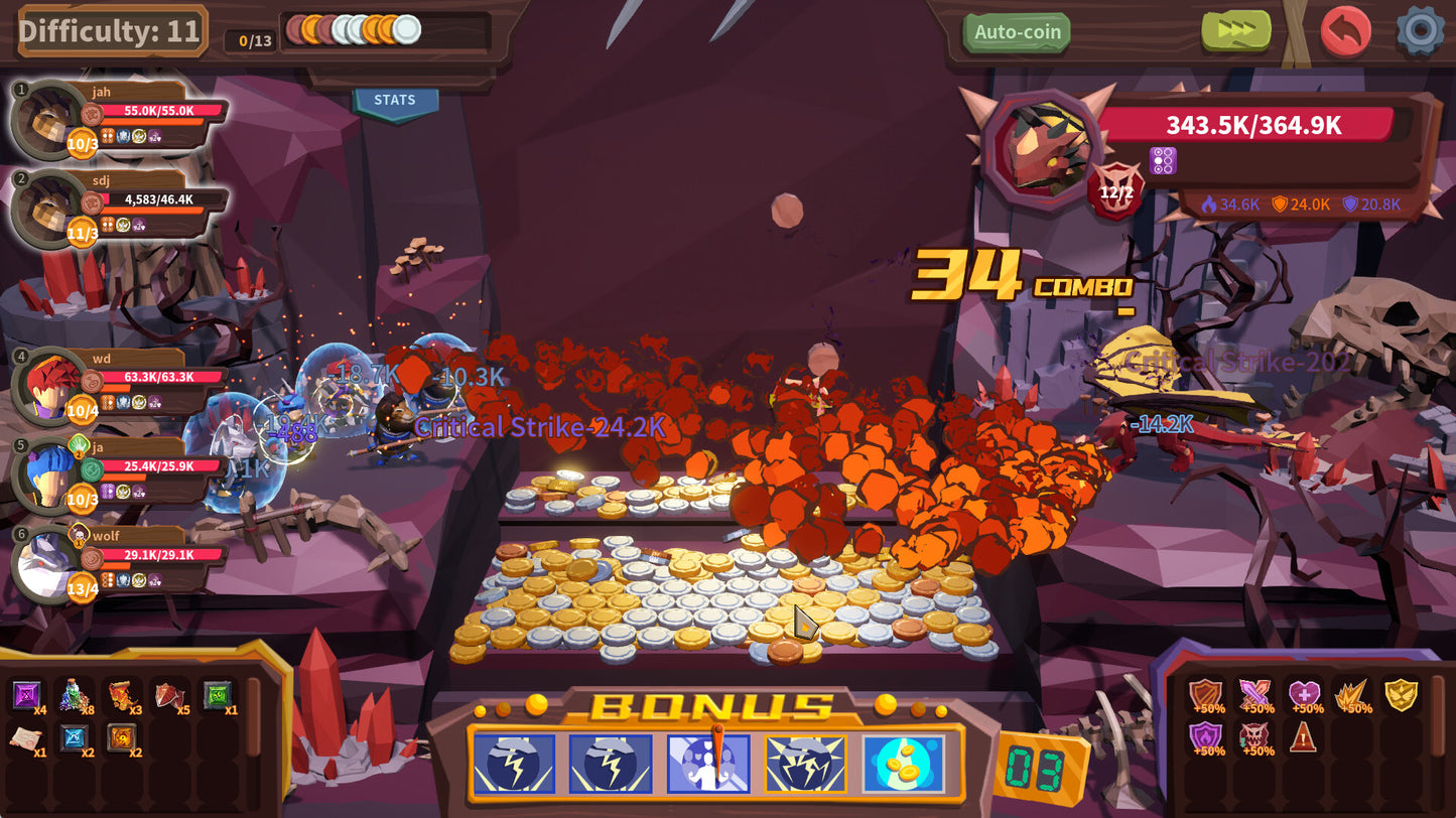 Coin Push RPG PC Steam CD Key  REGION FREE Wise Games - [Email/Instant Delivery]