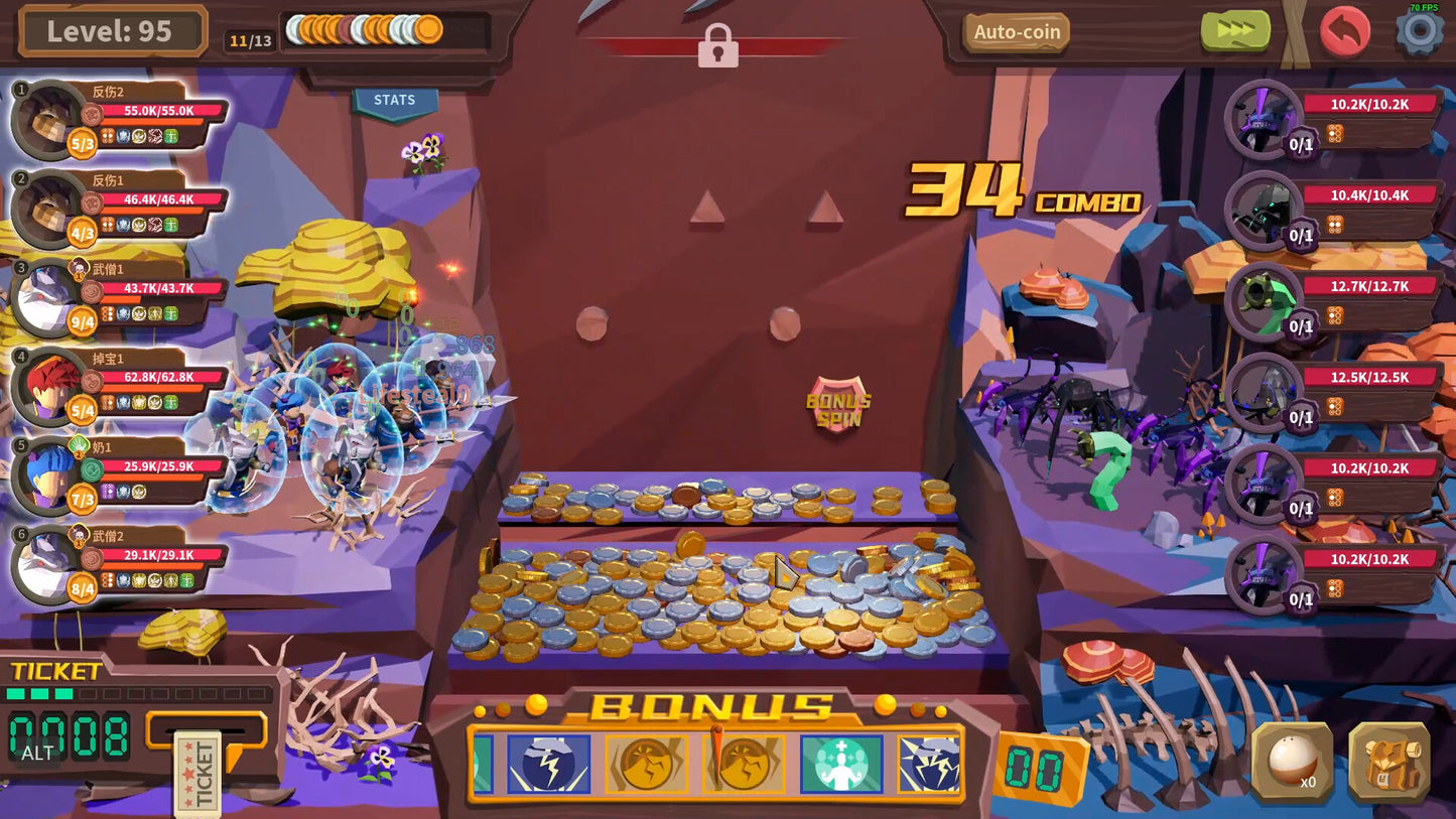Coin Push RPG PC Steam CD Key  REGION FREE Wise Games - [Email/Instant Delivery]