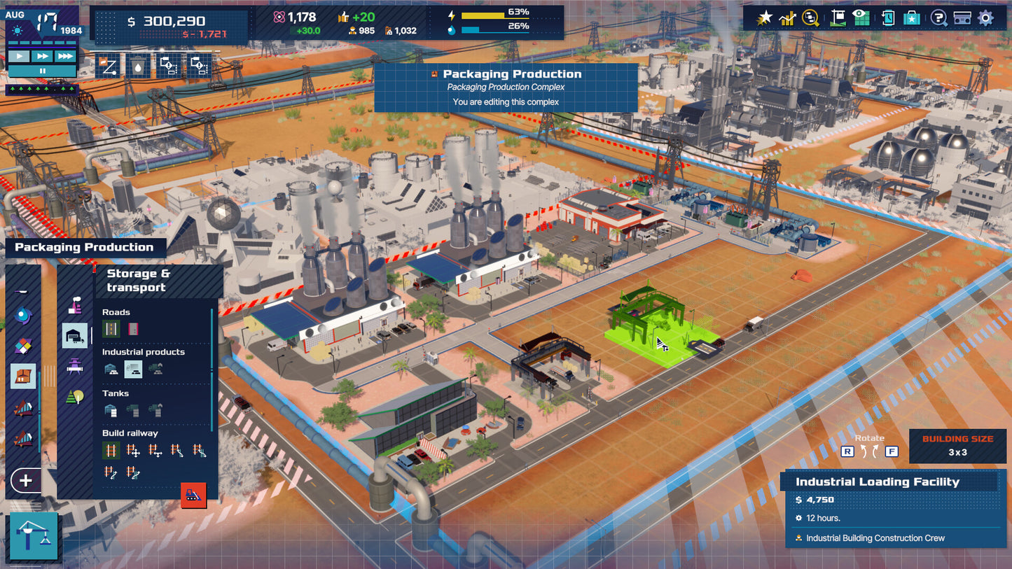 Rise of Industry 2 PC Steam CD Key  REGION FREE Kasedo Games - [Email/Instant Delivery]