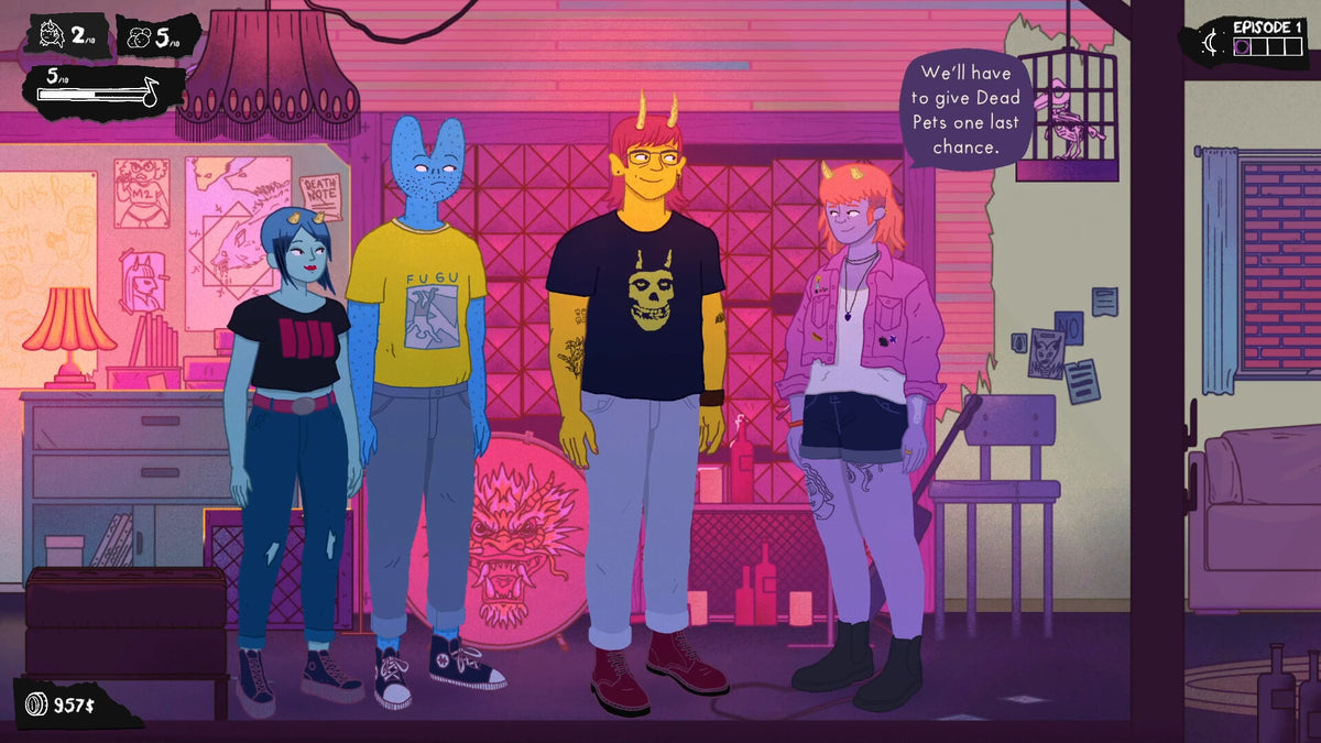 Dead Pets: A Punk Rock Slice of Life Sim PC Steam CD Key  REGION FREE Akupara Games - [Email/Instant Delivery]