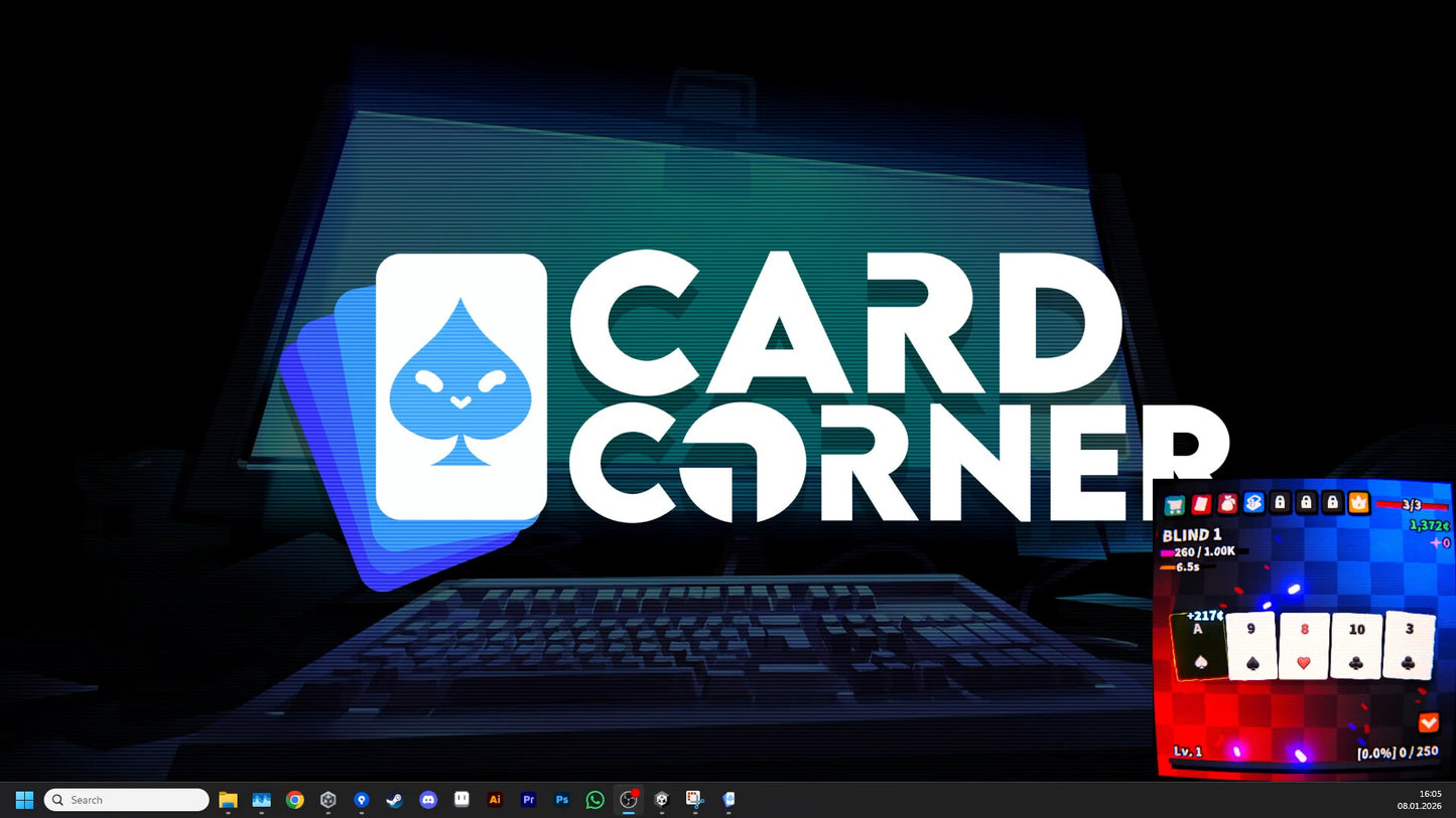 Card Corner PC Steam CD Key  REGION FREE Assemble Entertainment - [Email/Instant Delivery]