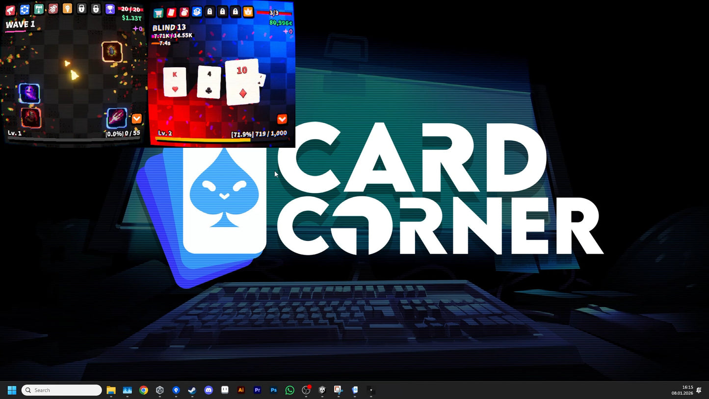 Card Corner PC Steam CD Key  REGION FREE Assemble Entertainment - [Email/Instant Delivery]