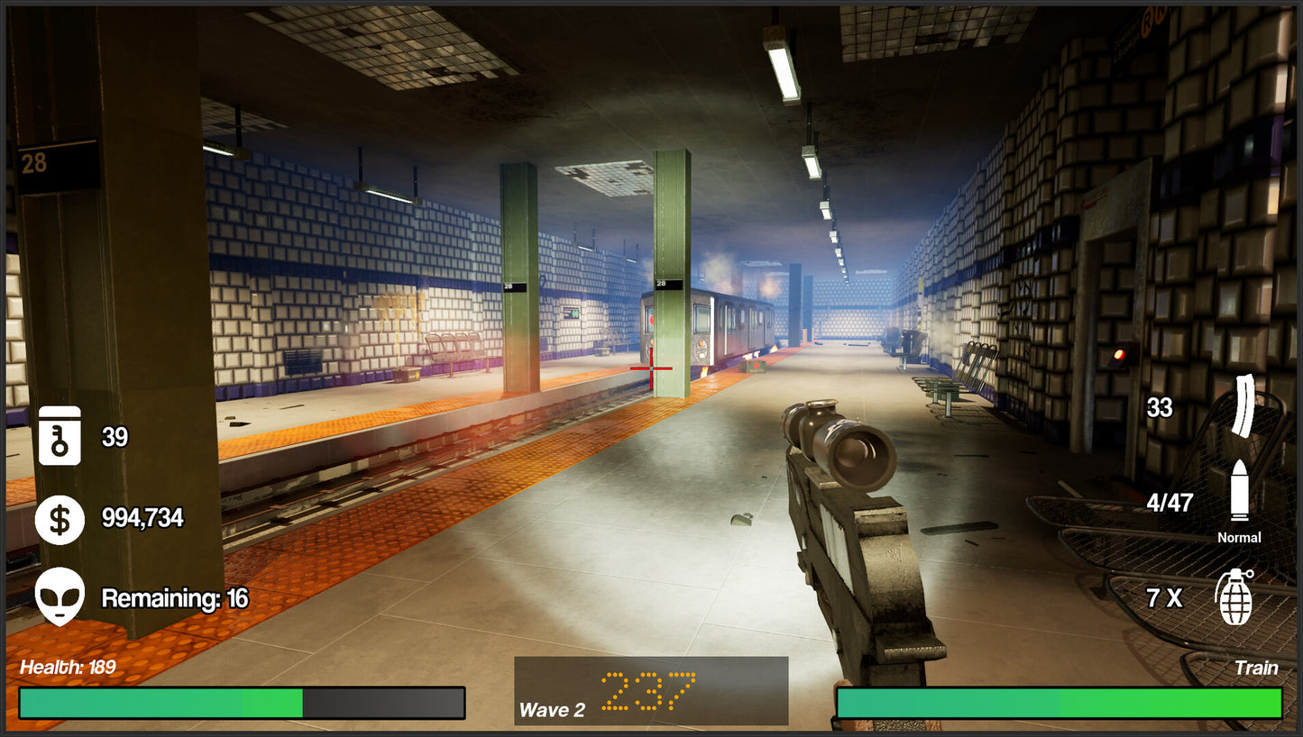 Subway Invasion PC Steam CD Key  REGION FREE indie.io - [Email/Instant Delivery]