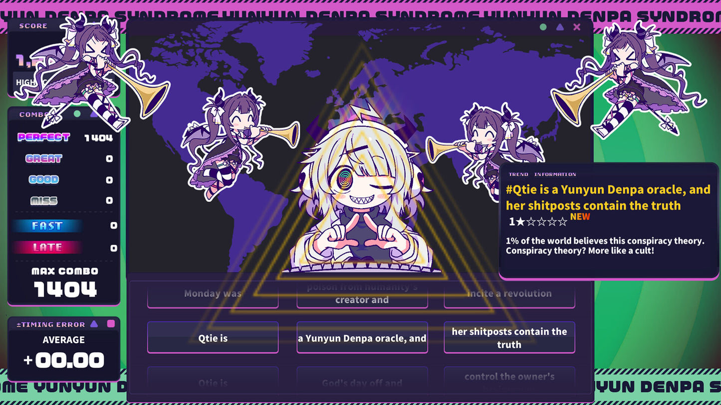Yunyun Syndrome!? Rhythm Psychosis PC Steam CD Key  REGION FREE Alliance Arts - [Email/Instant Delivery]