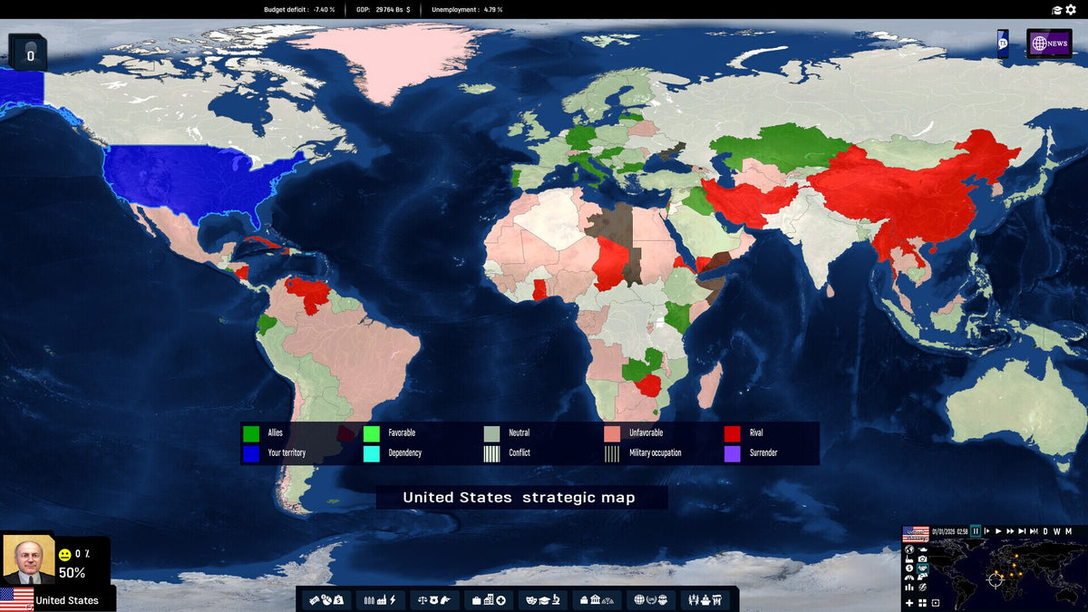 Geo-Political Simulator 2026 Edition (PC) - Steam Key - GLOBAL   - Eversim [Email/Instant Delivery]