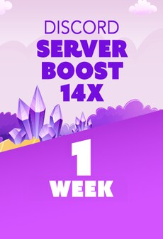 Discord Server Boost 14x 1 Week - Discord Boost Key - GLOBAL  [Email/Instant Delivery]