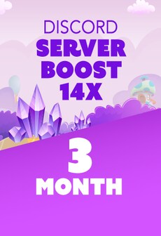 Discord Server Boost 14x 3 Months - Discord Boost Key - GLOBAL  [Email/Instant Delivery]