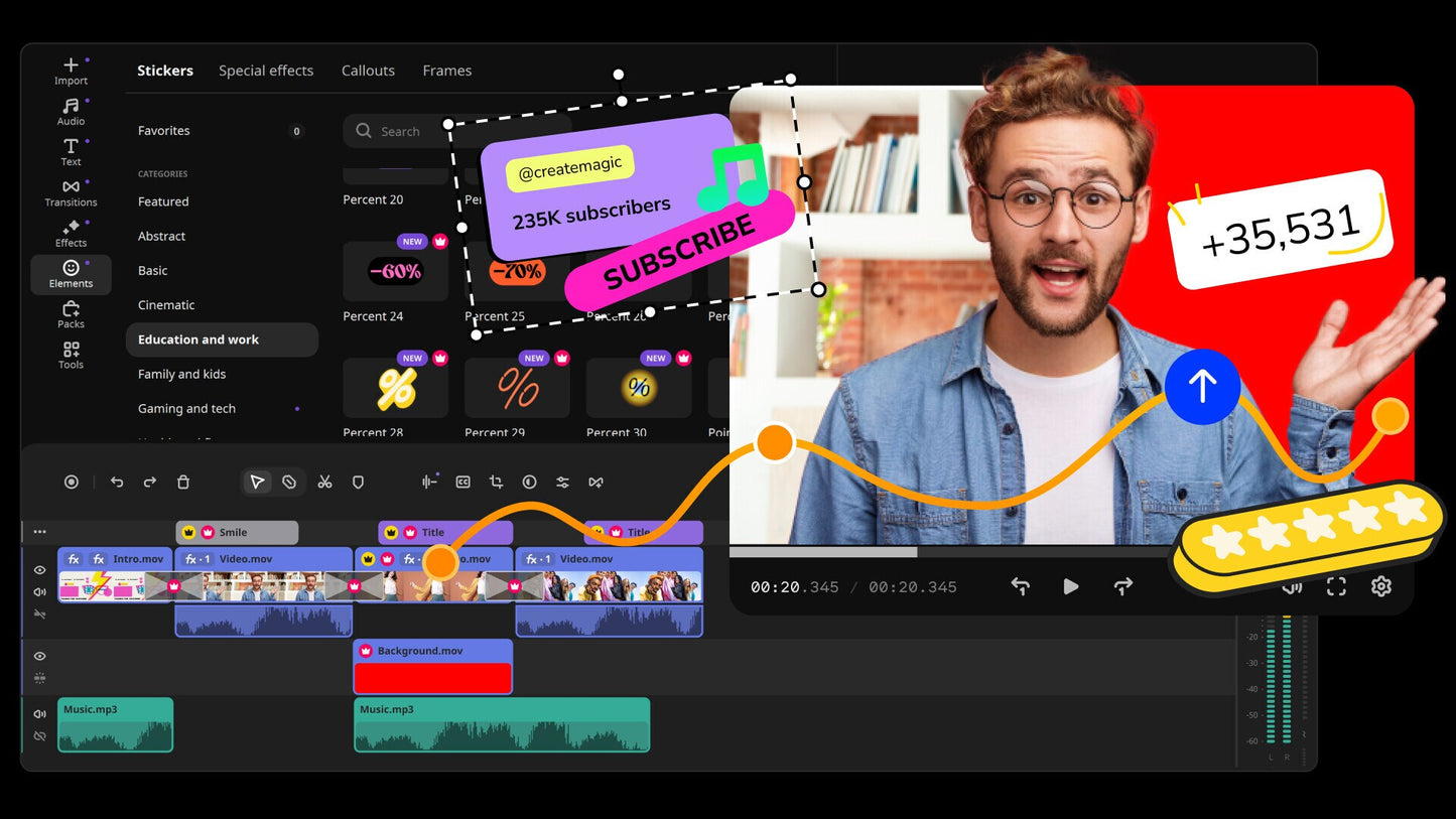 Movavi Video Editor 2026 (PC) (1 Device, Lifetime)  - Movavi Key - GLOBAL  [Email/Instant Delivery]