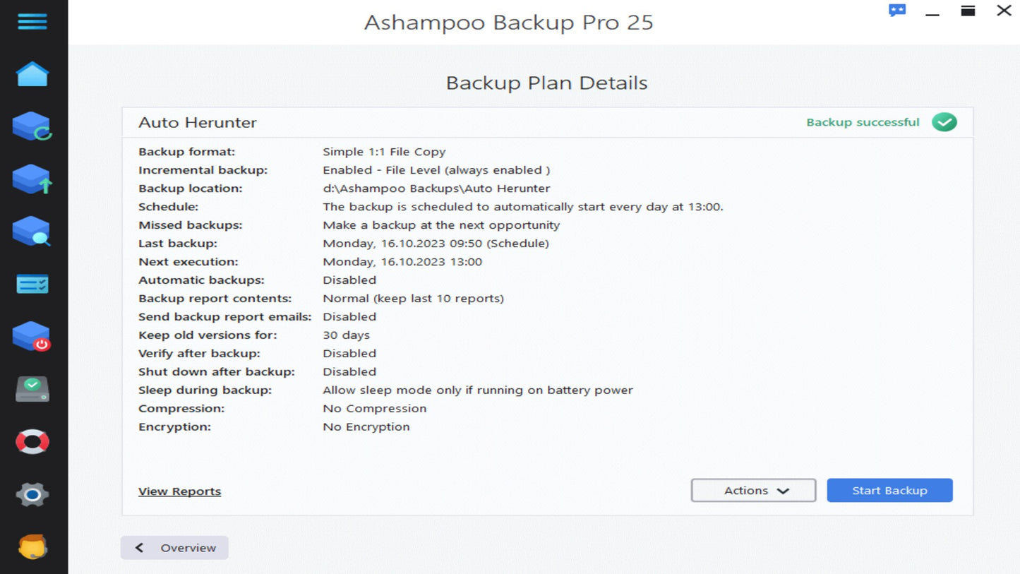 Ashampoo Backup Pro 25⁠ (1 Device, Lifetime)  - Ashampoo Key - GLOBAL  [Email/Instant Delivery]