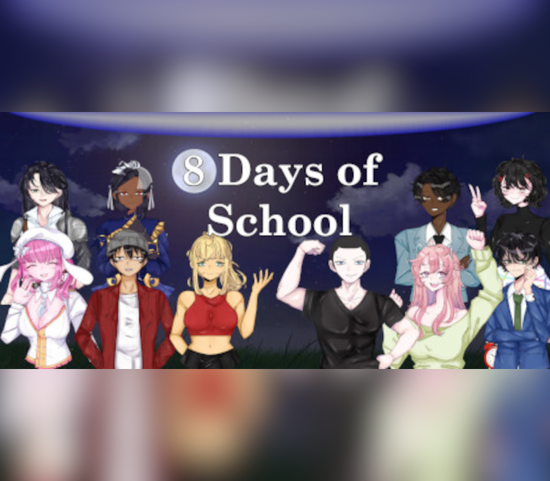 8 Days of School PC Steam CD Key  REGION FREE CT9Games - [Email/Instant Delivery]