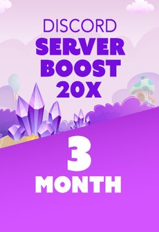 Discord Server Boost 20x 3 Months - Discord Boost Key - GLOBAL  [Email/Instant Delivery]