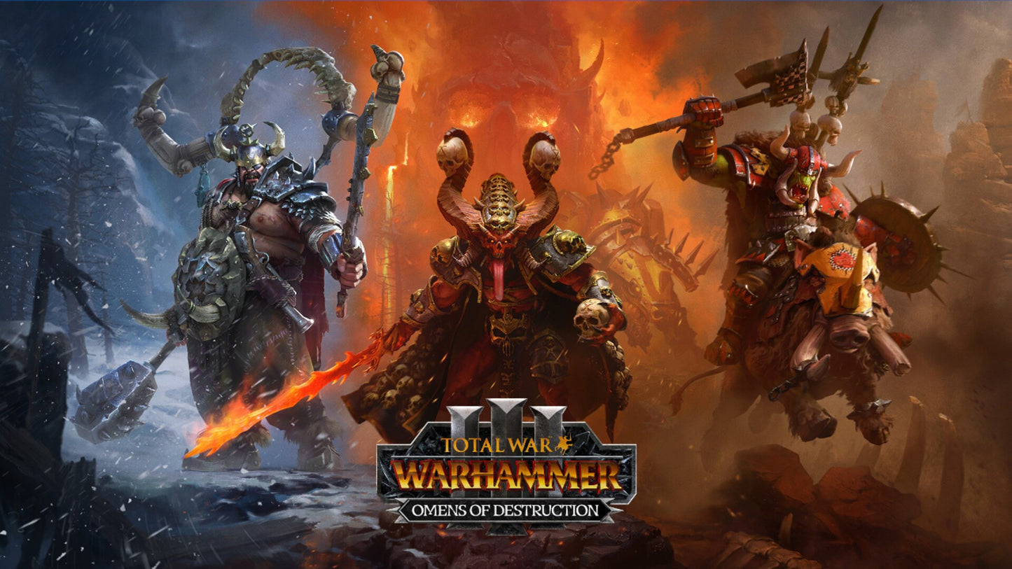 Total War: Warhammer III - Omens of Destruction Bundle (PC) - Steam Key - GLOBAL   - SEGA [Email/Instant Delivery]