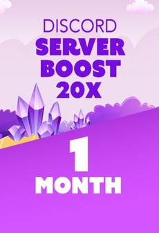 Discord Server Boost 20x 1 Month - Discord Boost Key - GLOBAL  [Email/Instant Delivery]