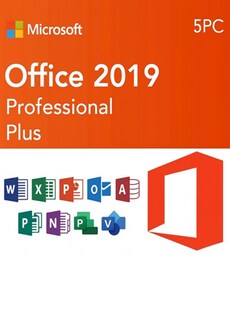 Microsoft Office Professional 2019 Plus (PC, 5 Devices) - Microsoft Key - GLOBAL  [Email/Instant Delivery]