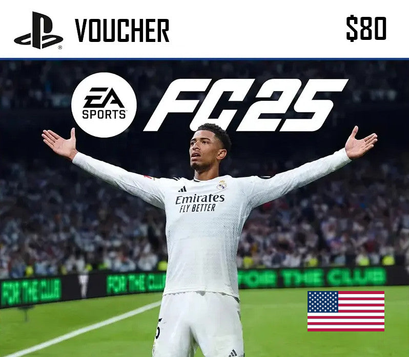 EA SPORTS FC 25 PlayStation Network Card $80 US PlayStation 5 -  AMERICAS Electronic Arts - [Email/Instant Delivery]