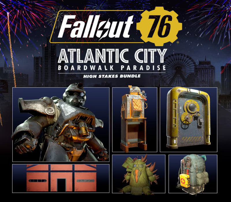 Fallout 76 - Atlantic City High Stakes Bundle DLC PC Steam CD Key  REGION FREE  [Email/Instant Delivery]