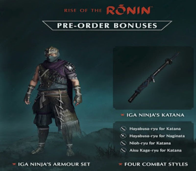 Rise of the Ronin - Pre-Order Bonus DLC NA PS5 CD Key PlayStation 5 -  North America Sony Interactive Entertainment Europe - [Email/Instant Delivery]