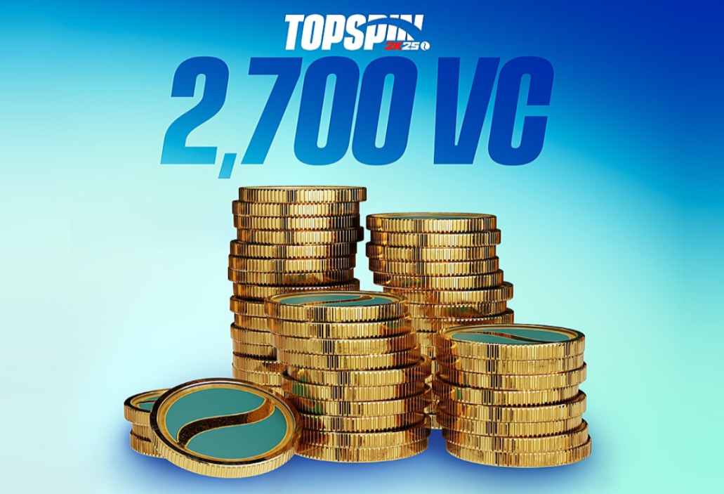 TopSpin 2K25 - 2,700 Virtual Currency Pack XBOX One / Xbox Series X|S CD Key Xbox One -  OTHER  [Email/Instant Delivery]