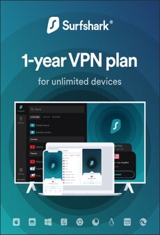 Surfshark VPN Starter Edition (1 Year , Unlimited Devices) - Surfshark Key - GLOBAL  [Email/Instant Delivery]