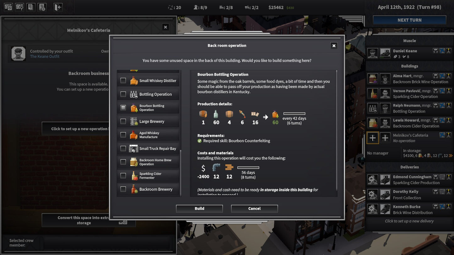 City of Gangsters: Bourbon Bootlegging (PC) - Steam Gift - GLOBAL  [Email/Instant Delivery]