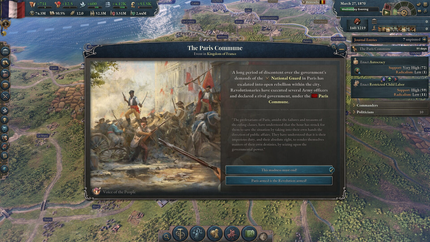 Victoria 3: Voice of the People (PC) - Steam Key - GLOBAL  [Email/Instant Delivery]