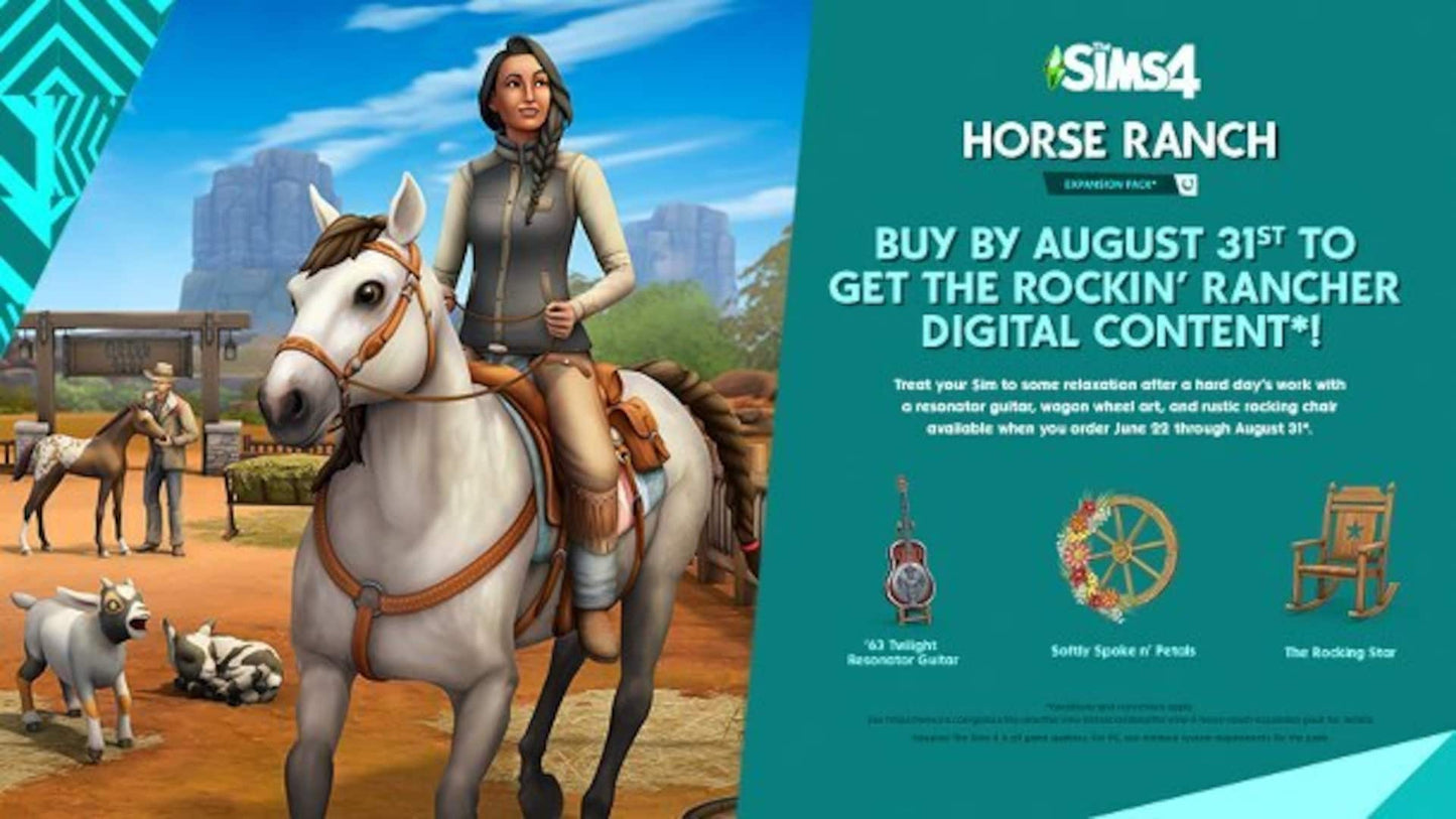 The Sims 4 Horse Ranch Expansion Pack (PC) - EA App Key - GLOBAL   - Electronic Arts [Email/Instant Delivery]