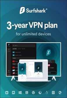 Surfshark VPN Starter Edition (3 Years , Unlimited Devices) - Surfshark Key - GLOBAL  [Email/Instant Delivery]