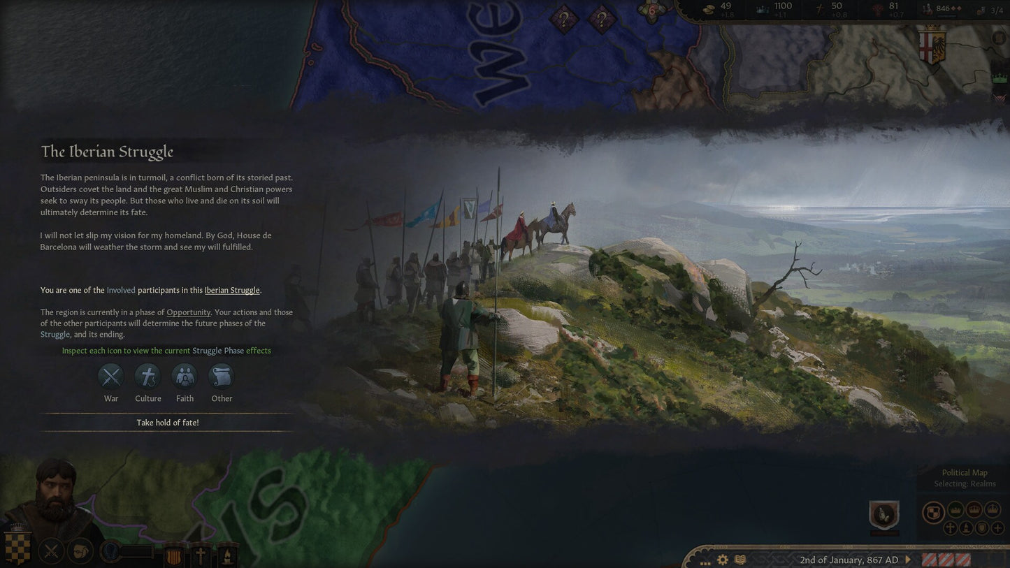 Crusader Kings III: Fate of Iberia (PC) - Steam Key - GLOBAL  [Email/Instant Delivery]