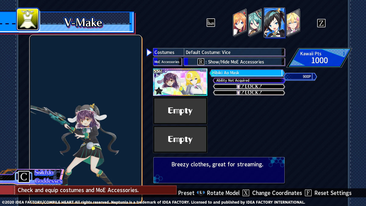Neptunia Virtual Stars - Hibiki Ao Pack (PC) - Steam Key - GLOBAL  [Email/Instant Delivery]