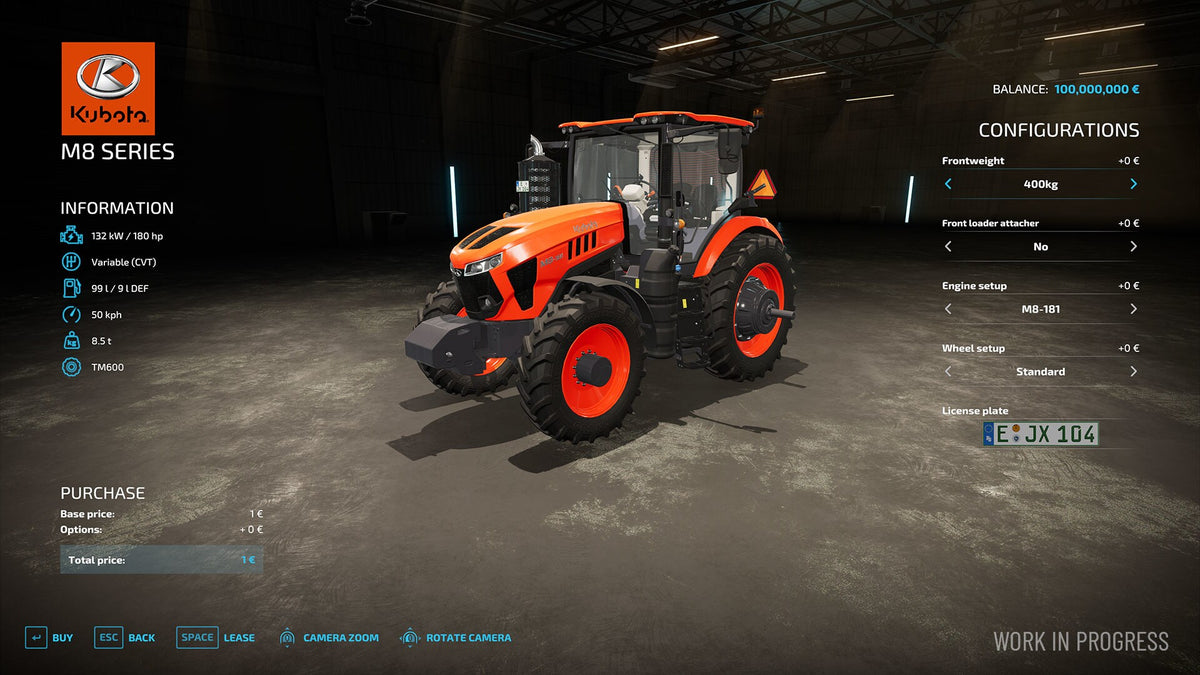Farming Simulator 22 - Kubota Pack (PC) - Steam Key - GLOBAL   - Giants Software [Email/Instant Delivery]