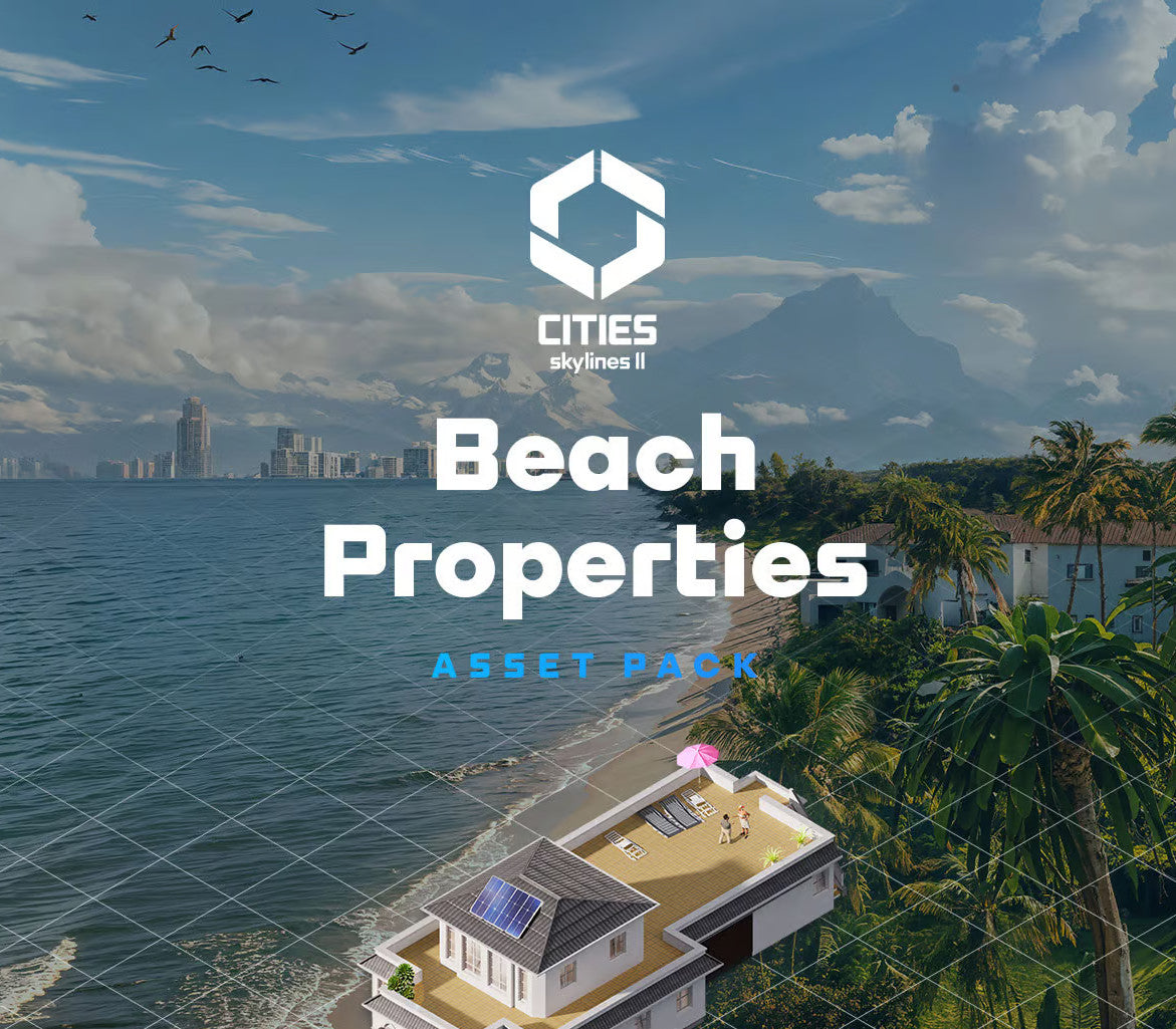 Cities: Skylines II - Beach Properties DLC RoW Steam CD Key   Rest of the world (RoW) - custom Paradox Interactive - [Email/Instant Delivery]