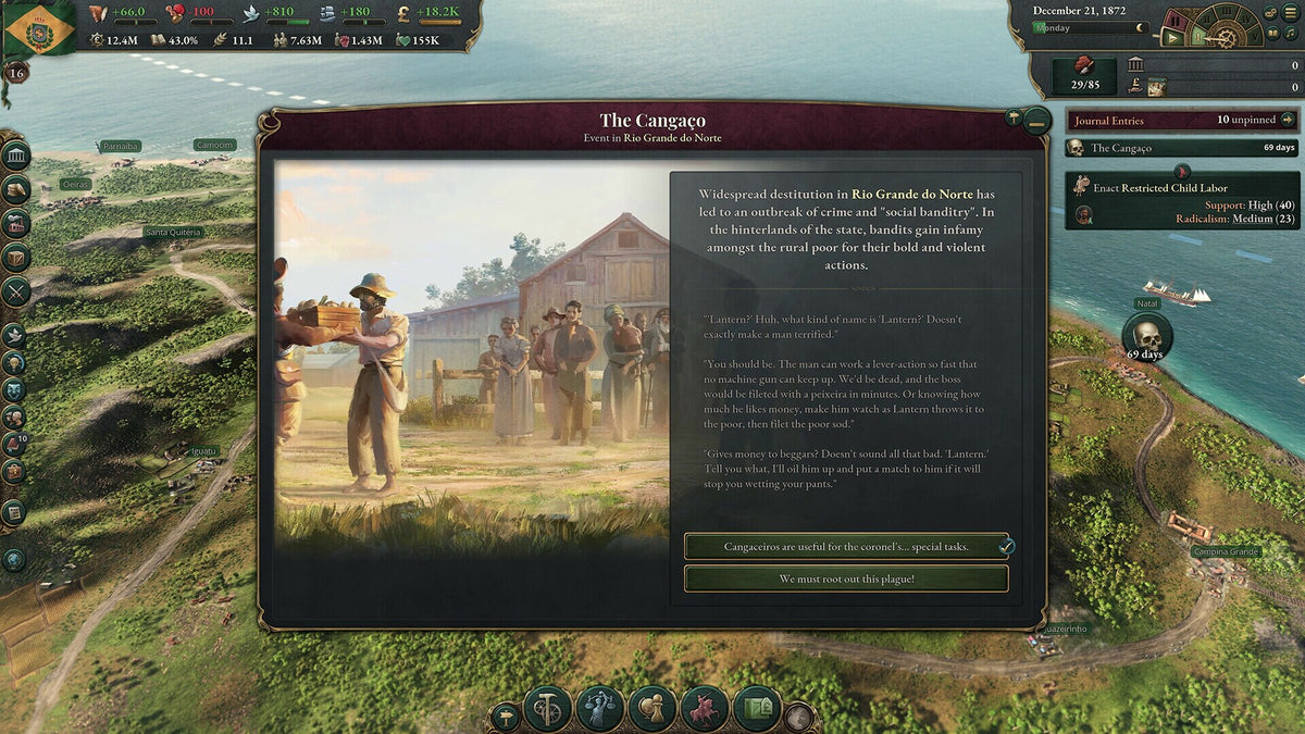 Victoria 3: Colossus of the South (PC) - Steam Key - GLOBAL   - Paradox Interactive [Email/Instant Delivery]
