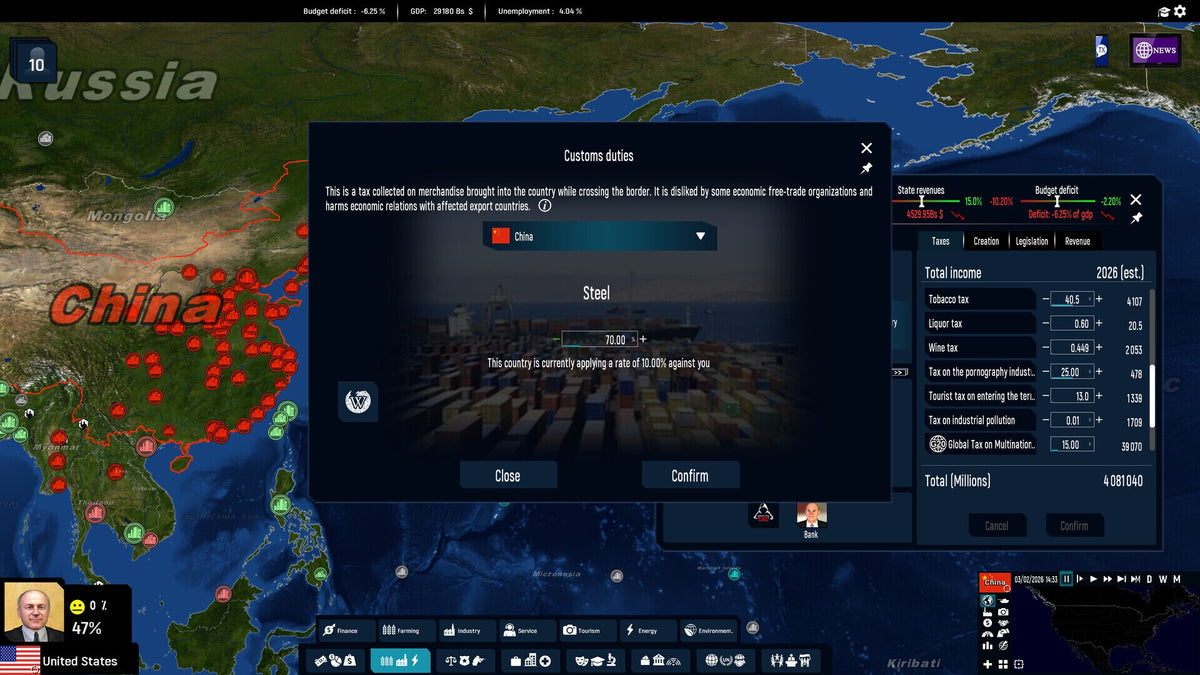 Geo-Political Simulator 2026 Edition (PC) - Steam Key - GLOBAL   - Eversim [Email/Instant Delivery]