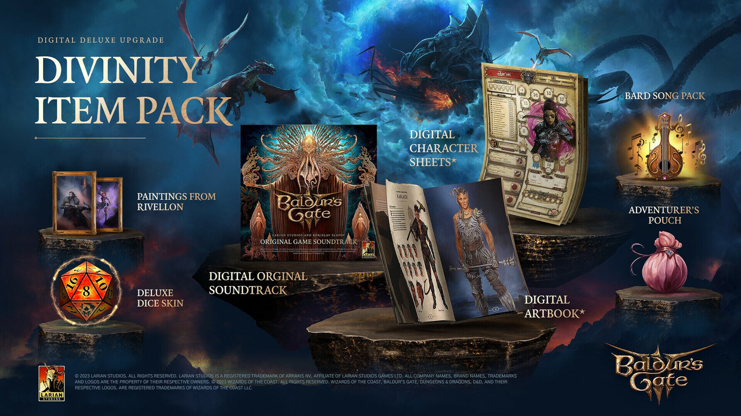 Baldur's Gate 3 - Digital Deluxe Edition Upgrade (PC) - Steam Gift - GLOBAL  [Email/Instant Delivery]